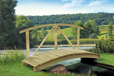 Gartenteichbrücke 80 x 240 cm